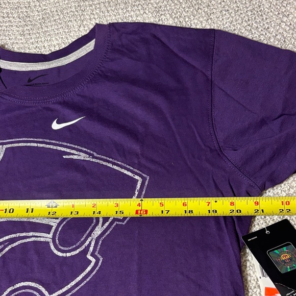Nike KSU Kansas State University Wildcats Purple Short Sleeve Tee - Picture 5 of 9